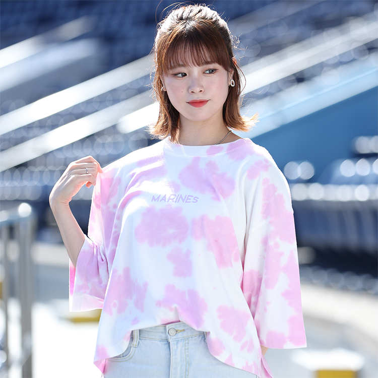 ムラ染めクロップド BIG Tシャツ