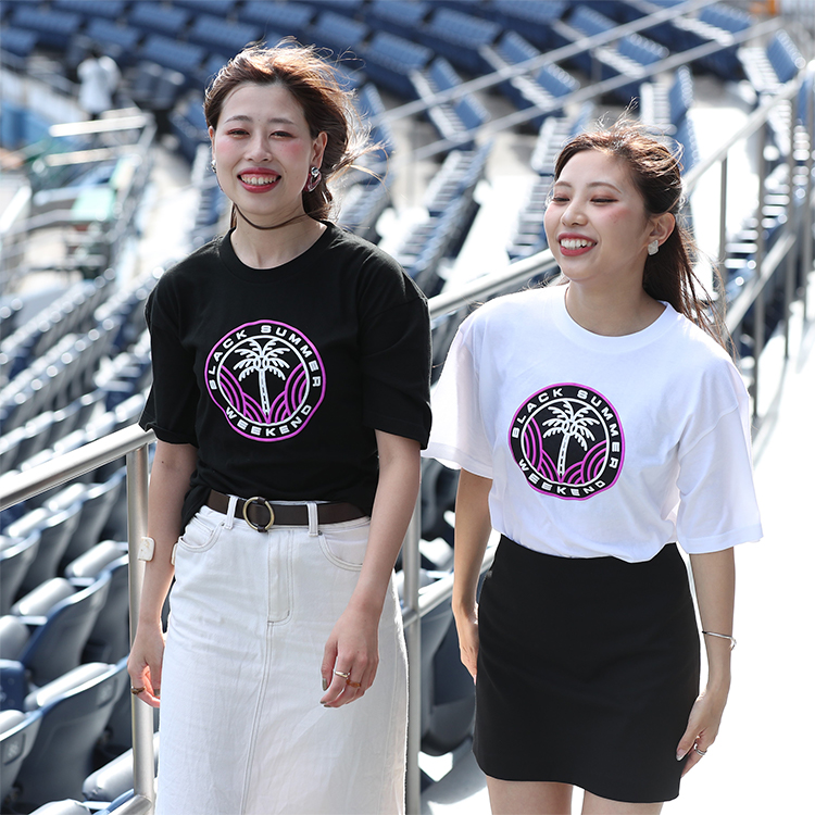 BSWロゴ発泡プリントTシャツ