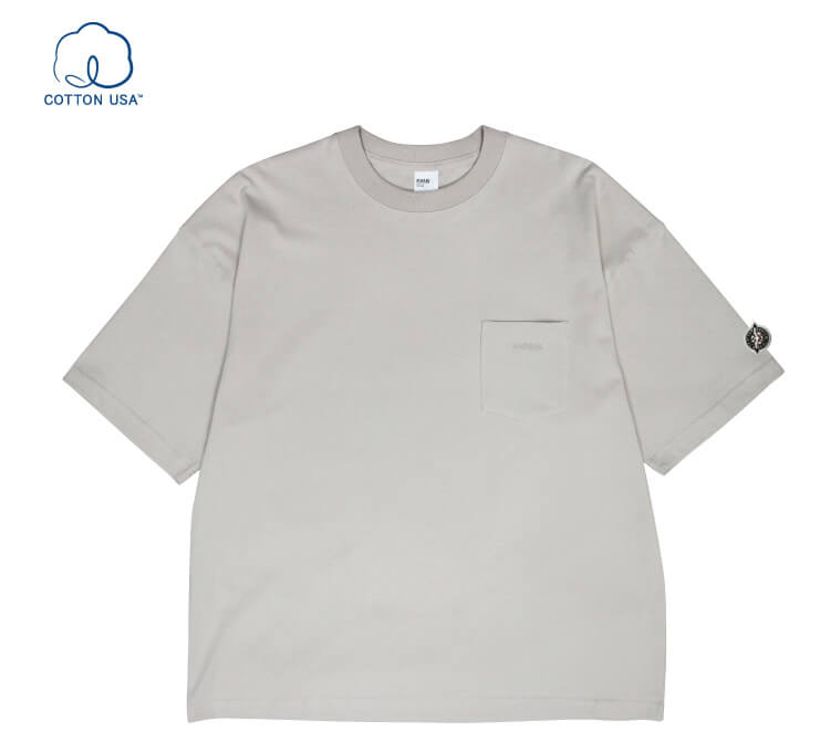 ポケット付きワッペンTシャツ