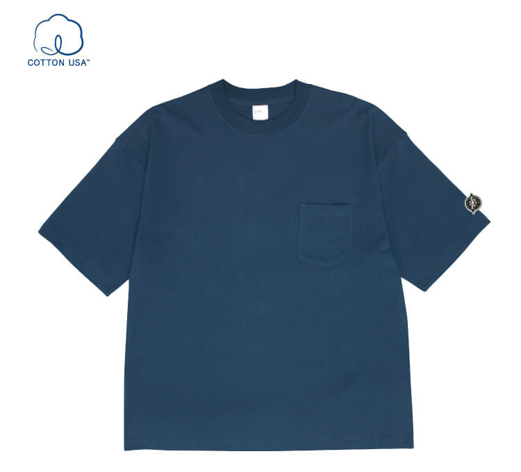 ポケット付きワッペンTシャツ