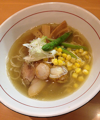 北海道ホタテだし塩ラーメン 980円(税込)