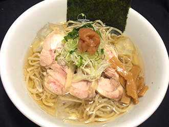 紀州南高梅冷やし塩ラーメン 980円(税込)