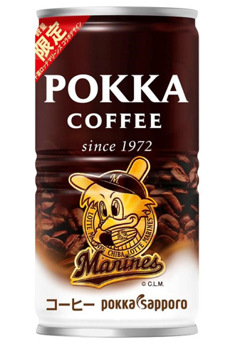 ポッカコーヒーオリジナル 千葉ロッテマリーンズ190g缶
