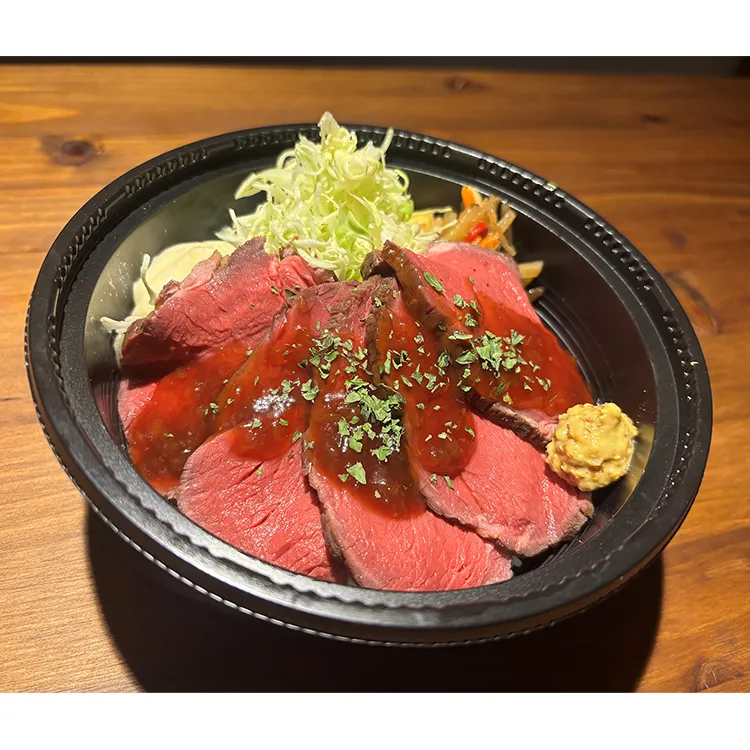 鹿ロースト丼