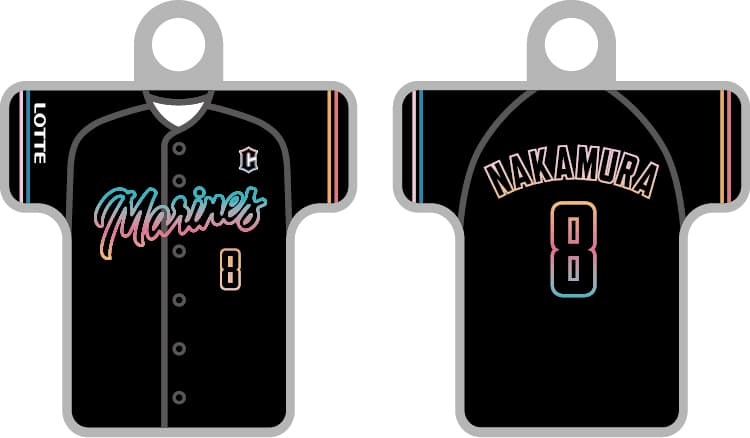 ユニホーム型チャーム BLACK SUMMER Ver.(8 中村 奨吾)