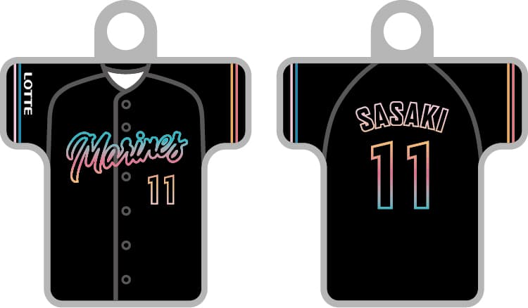 ユニホーム型チャーム BLACK SUMMER Ver.(11 佐々木 千隼)