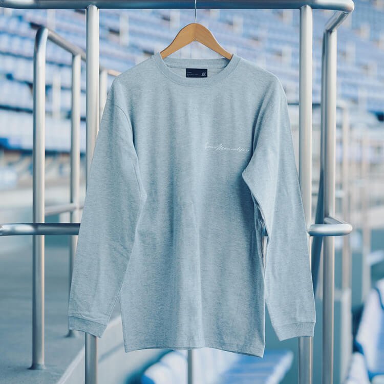 長袖Tシャツ(シンプル)グレー