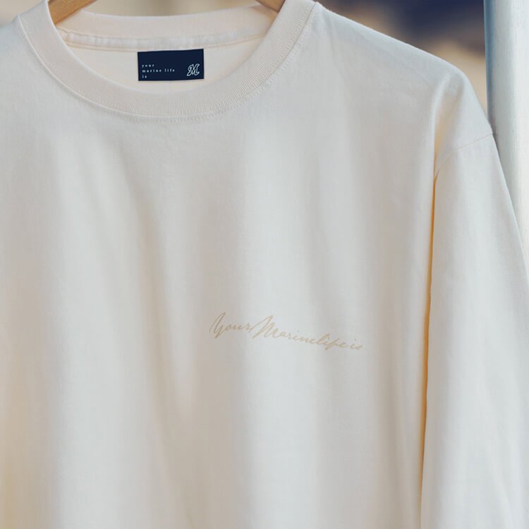 長袖Tシャツ(シンプル)ナチュラル