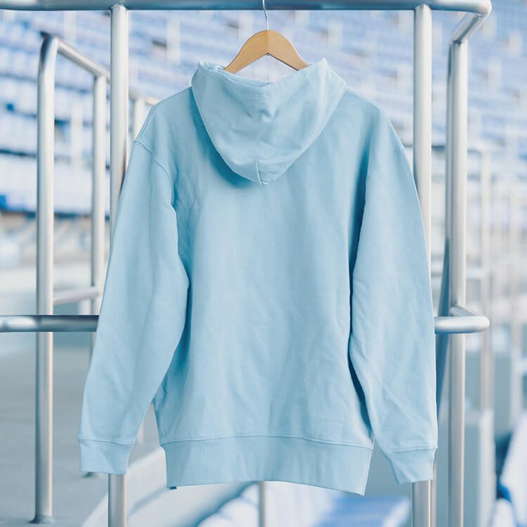 パーカー(ZIP)ブルー