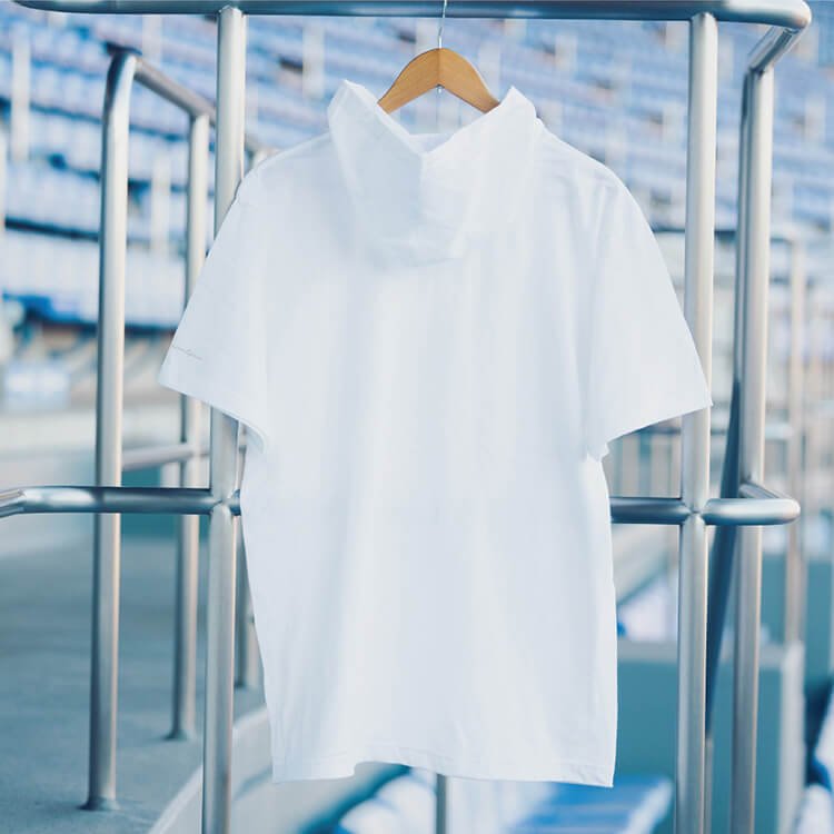 半袖フーディ ホワイト