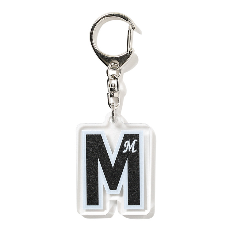 アクリルイニシャルキーホルダー