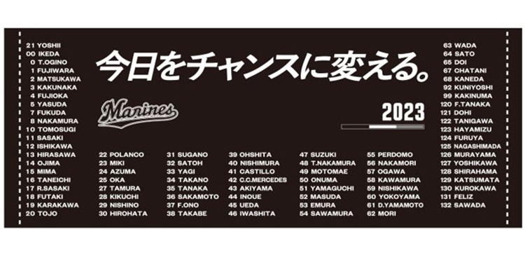 スローガンフェイスタオル