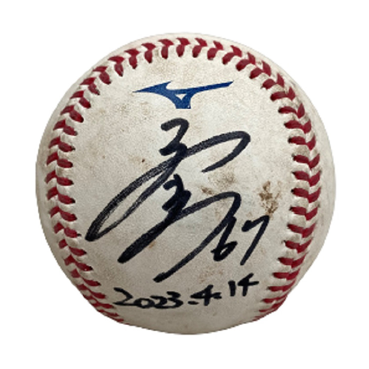 専用　マリーンズ　中村奨吾選手　メモラビリア　ヒーロー試合球 オンラインストア限定】5/2(火)ヒーローメモラビリア