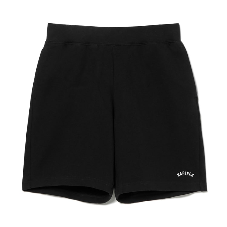 Marines刺繍 スウェットハーフパンツ