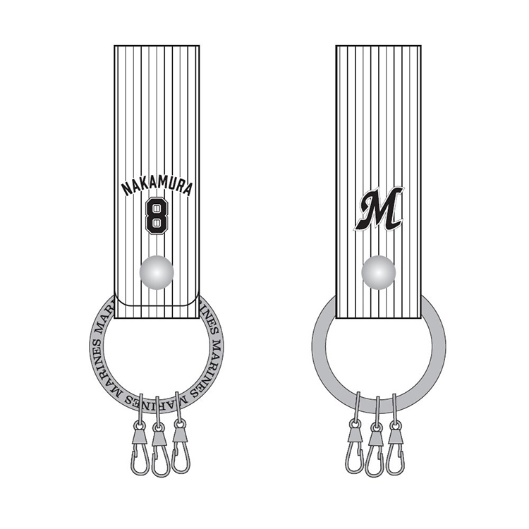 本革製ベルトキーリング