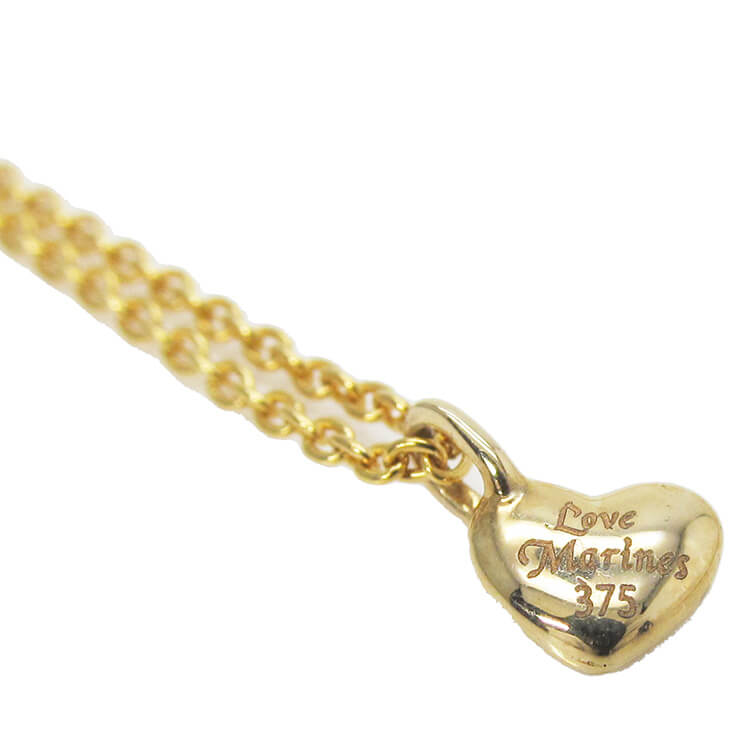 マリーンズ プレムアムジュエリー プチゴールドハートネックレス Love Marines