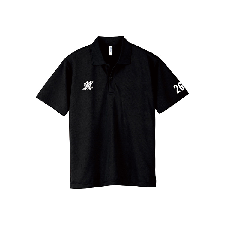 ドライポロシャツ ブラック