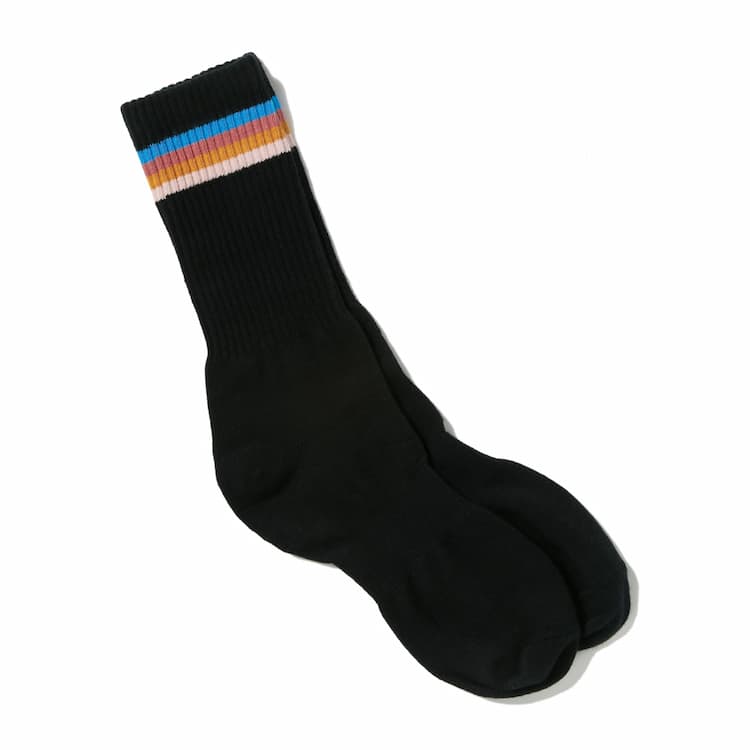 BSWラインソックス ブラック