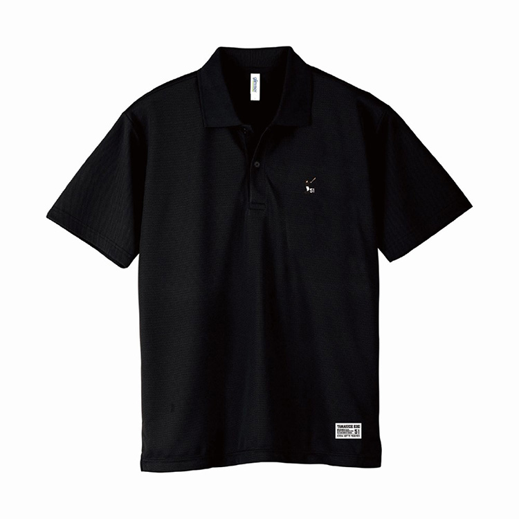 ドライポロシャツ ブラック