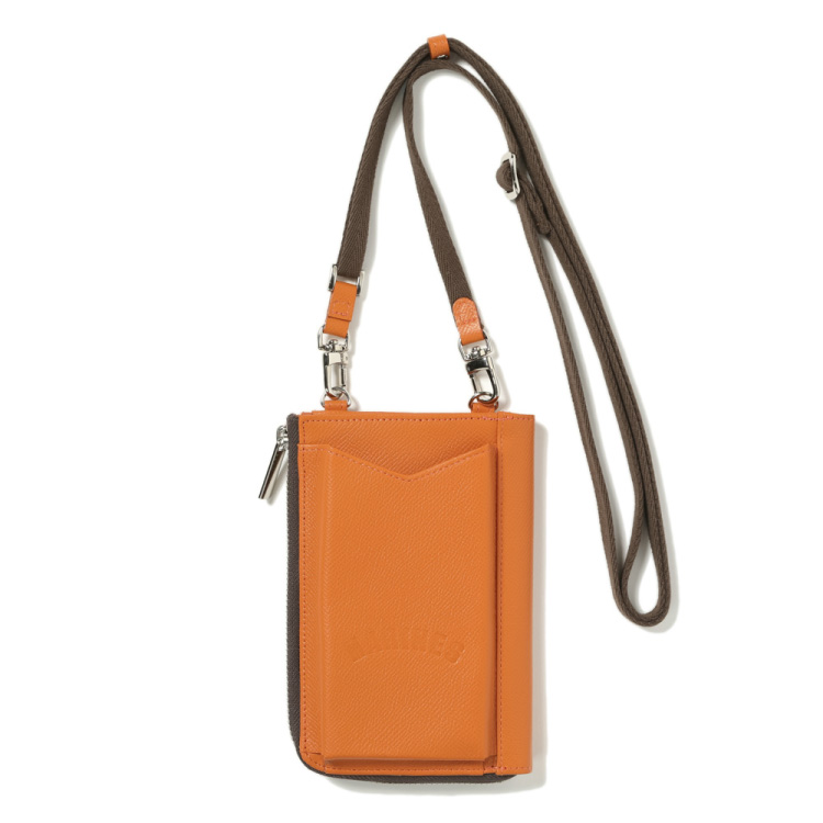 最高級レーザースマホポーチ オレンジ