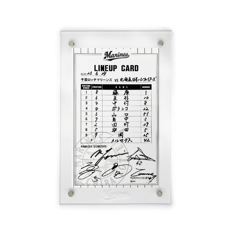 #21吉井監督/#42メルセデス、#5安田、#27田村、#52益田(2023.6.24)北海道日本ハム戦