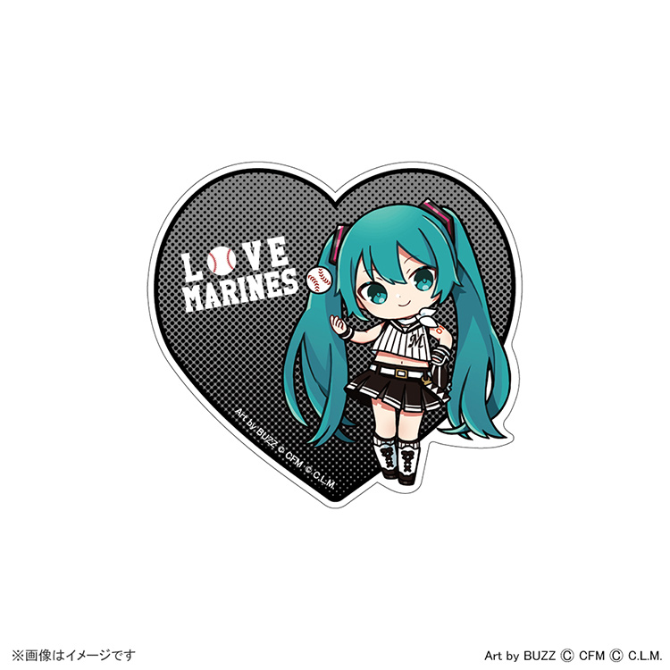 初音ミク/マリーンズ ステッカー Buzz Ver.