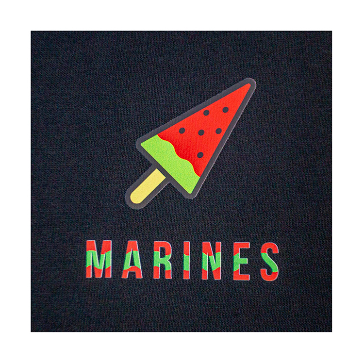 スイカバー_TシャツBLK