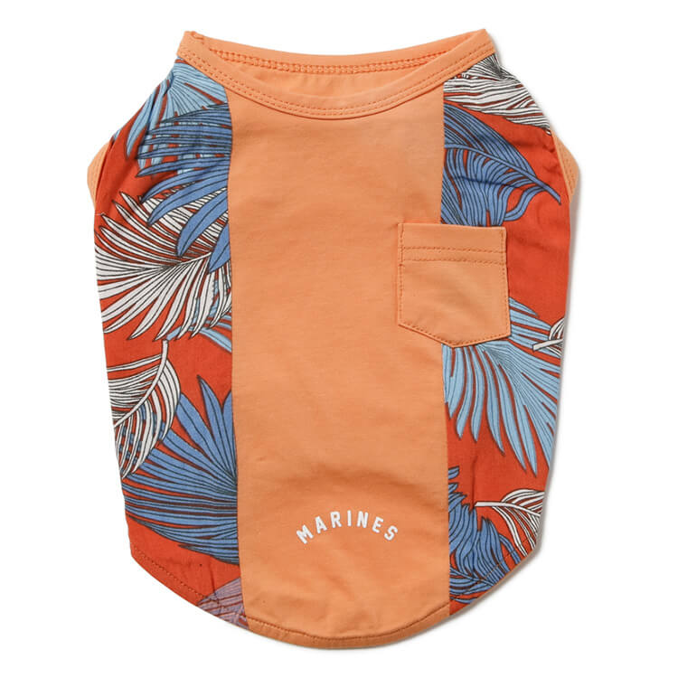 ドッグシャツ(リーフ総柄)