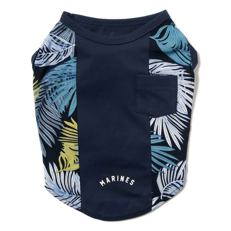 ドッグシャツ(リーフ総柄)