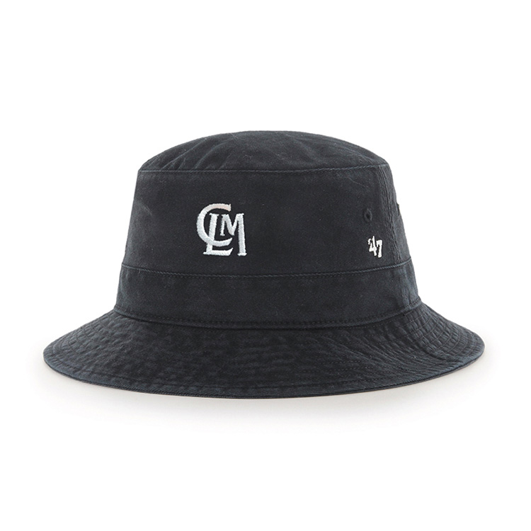 Marines CLM ミニロゴ '47 BUCKET HAT ブラック x ホワイトロゴ