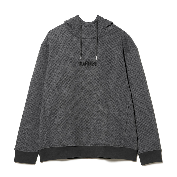 MARINES ニットキルトプルパーカー