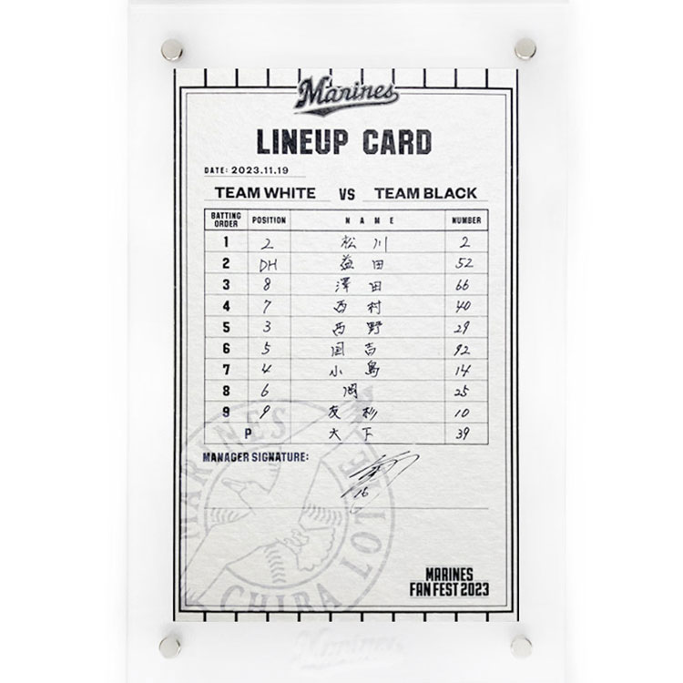 ラインナップカード