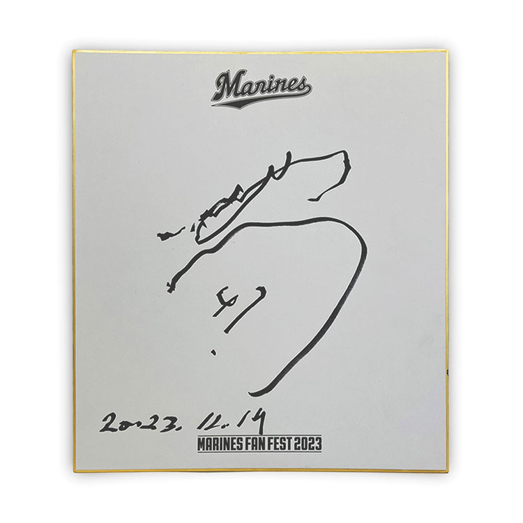 直筆ビリビリサイン色紙