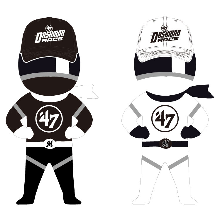 DASHMAN BLACK、DASHMAN WHITE衣装