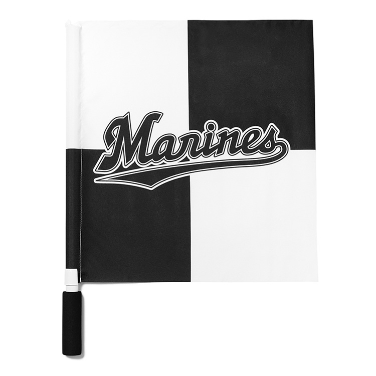 マリーンズフラッグ チェッカー柄