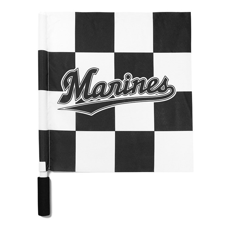 マリーンズフラッグ チェッカー柄