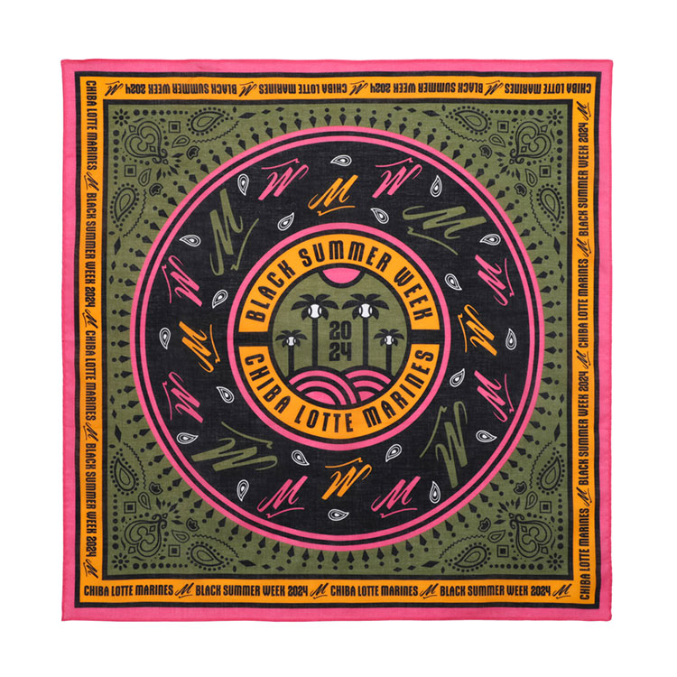 ペイズリー柄バンダナ