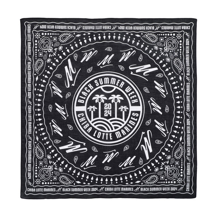 ペイズリー柄バンダナ