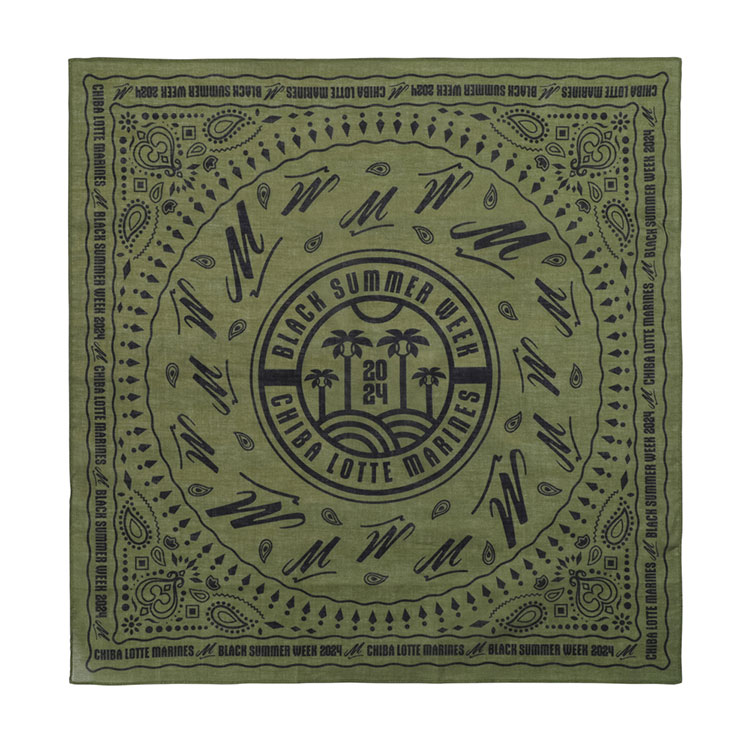 ペイズリー柄バンダナ