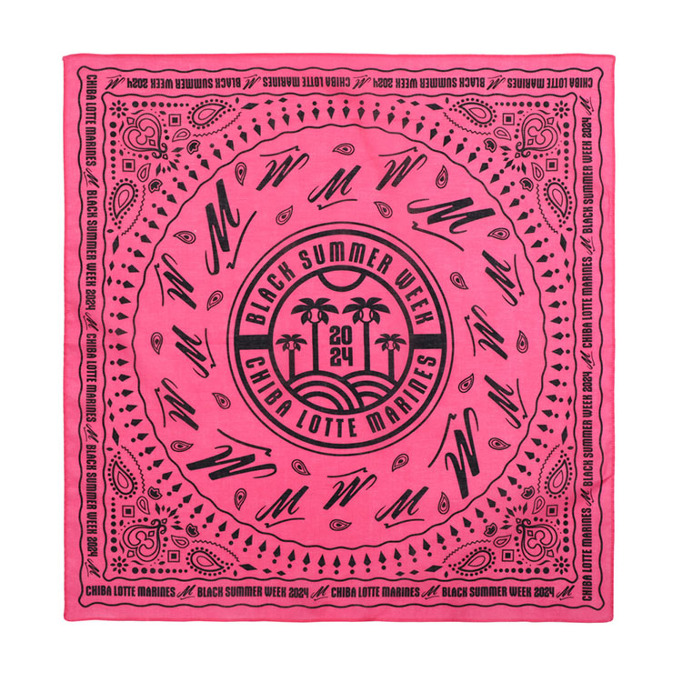 ペイズリー柄バンダナ