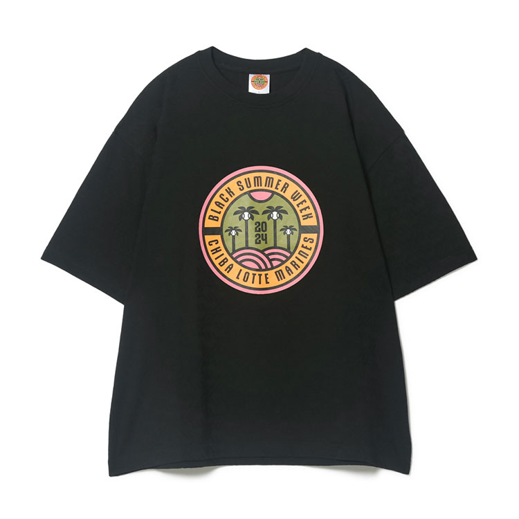 送料無料 完売 千葉ロッテマリーンズ BSW 総柄半袖Tシャツ