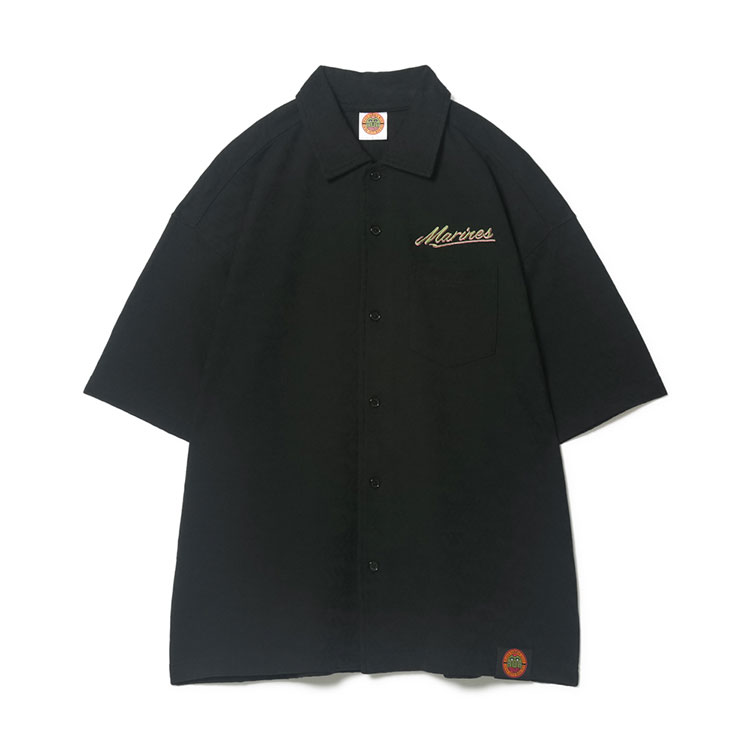 BBSW TCジャガード半袖シャツ刺繍(ロゴ)