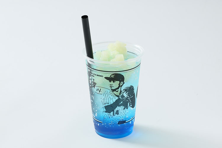 小島の果肉たっぷり洋ナシのブルーカクテル(アルコール)