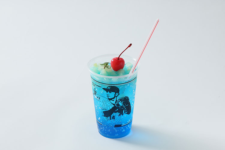 小島の果肉たっぷり洋ナシのブルーソーダ(ソフトドリンク)