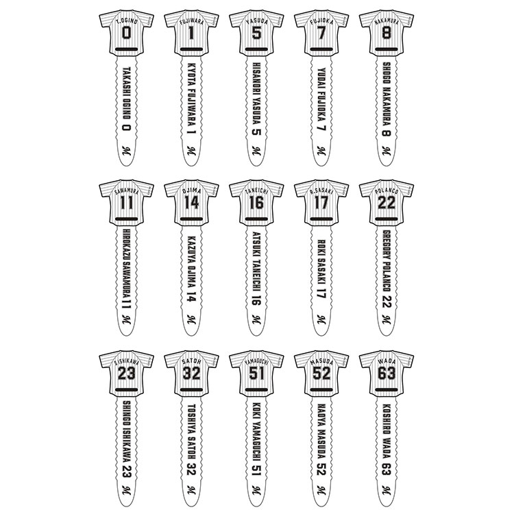 2024　ユニホーム型シークレットラバーコードホルダー(ホーム)