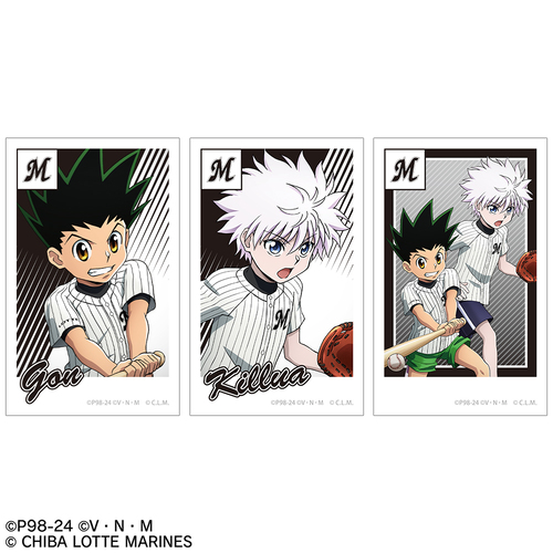 『HUNTER×HUNTER』マリーンズ / 描き下ろし ゴン&キルア インスタントカメラ風イラストカード3枚セット