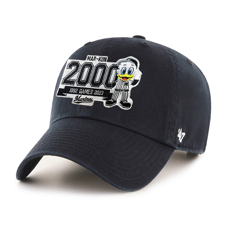 千葉ロッテマリーンズ ブラックサマー実使用47 Brand 黒 Mロゴ