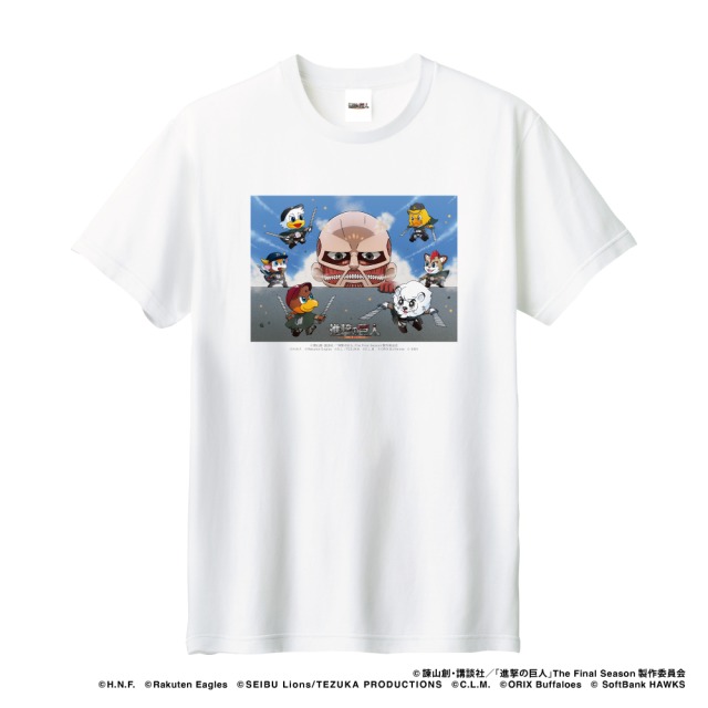 2024進撃の巨人/パシフィック・リーグ6球団 Tシャツ(マスコット)