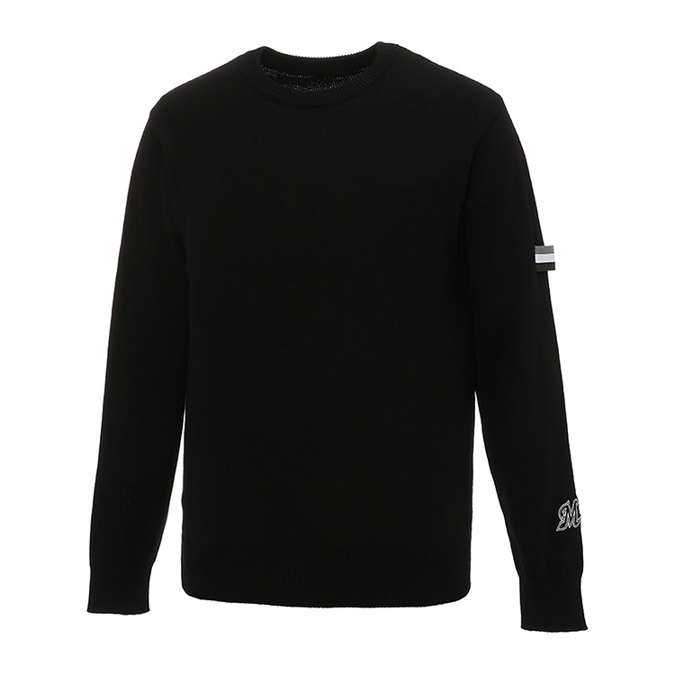 ストライプネーム付きセーター