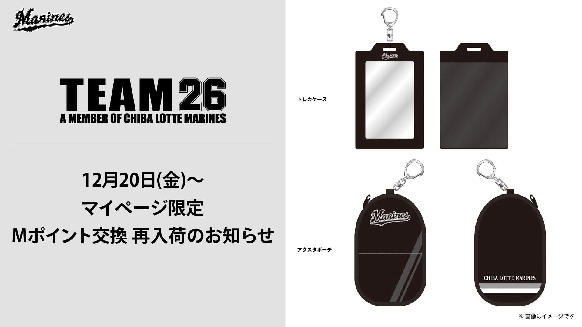 12/20(金)～Mポイント交換 再入荷商品のお知らせ - 千葉ロッテ